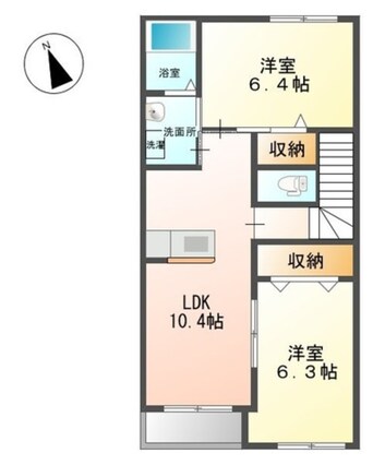 間取図 東海道新幹線（東海）/新富士駅 徒歩12分 2階 築8年