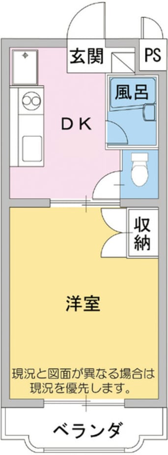 間取図 身延線/竪堀駅 徒歩12分 3階 築27年