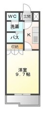 身延線/源道寺駅 徒歩8分 2階 築19年 1Kの間取り