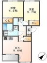 東海道新幹線（東海）/新富士駅 徒歩20分 2階 築21年 2LDKの間取り
