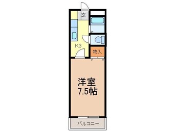 間取図 東海道本線/富士駅 徒歩40分 3階 築24年