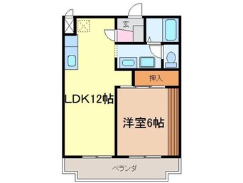 間取図 東海道本線/富士駅 徒歩19分 3階 築29年