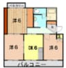 身延線/入山瀬駅 徒歩23分 2階 築35年 3DKの間取り