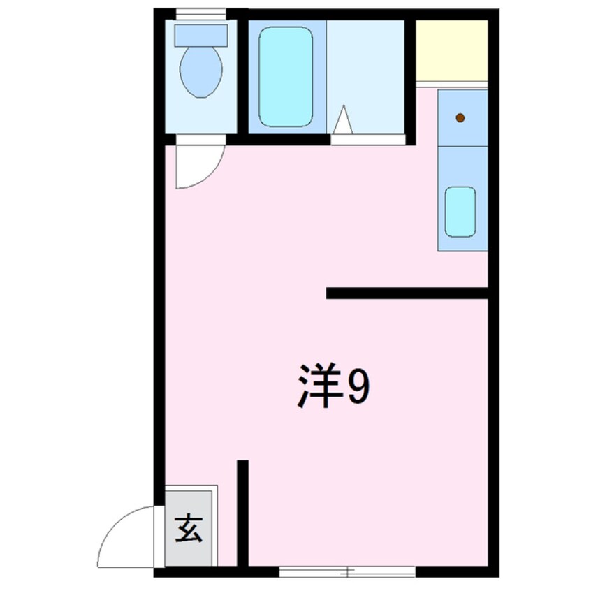 間取図 東海道本線/沼津駅 徒歩3分 3階 築49年