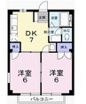 御殿場線（静岡県内）/御殿場駅 徒歩18分 1階 築31年 2DKの間取り