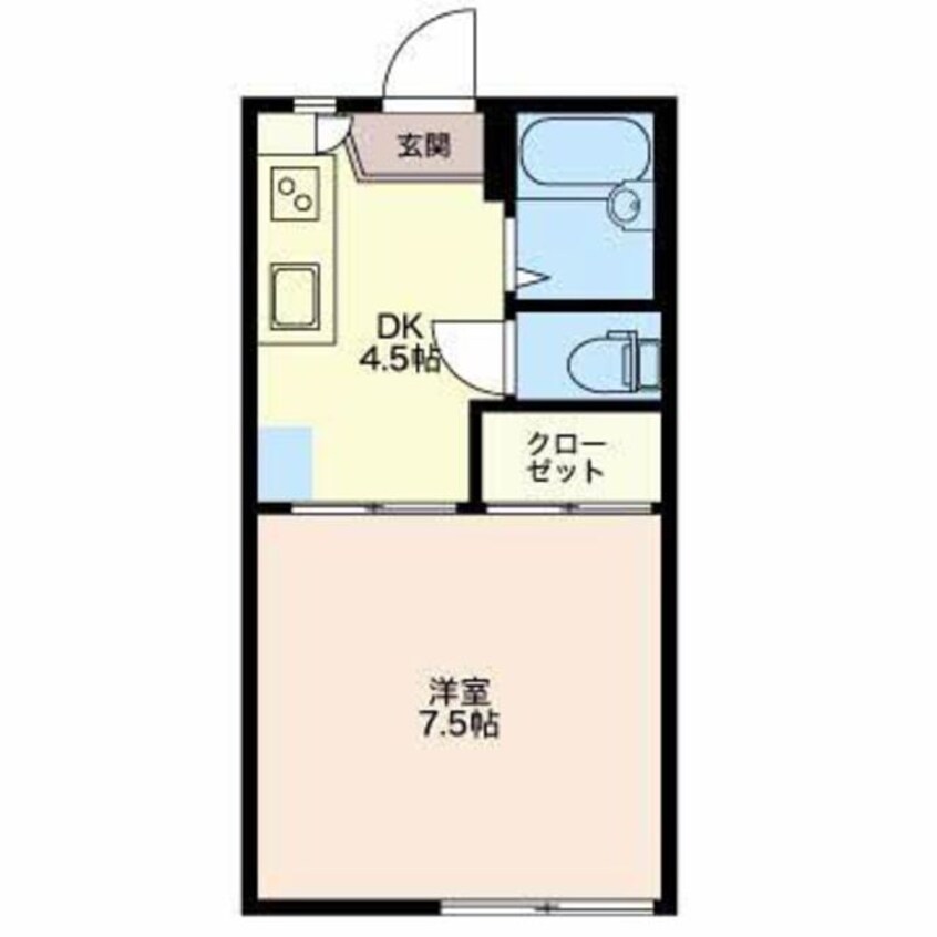 間取図 御殿場線（静岡県内）/大岡駅 徒歩5分 1階 築32年