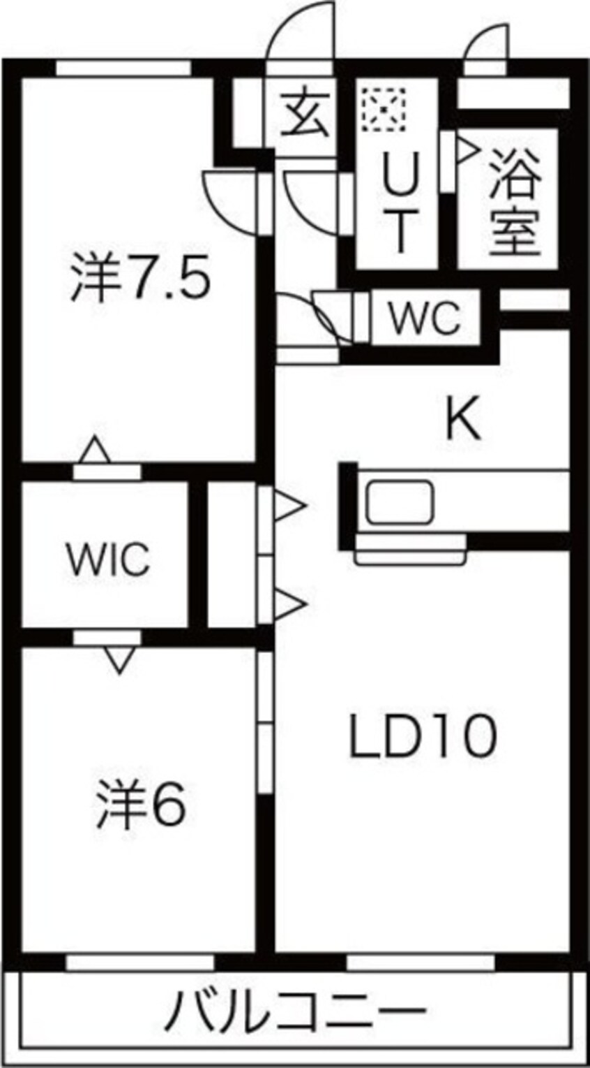 間取図 東海道本線/片浜駅 徒歩41分 2階 築21年