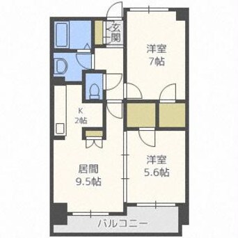 間取図 グレイスコート北１８条