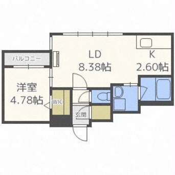 間取図 HGSノース23　エイチジーエスノース23　