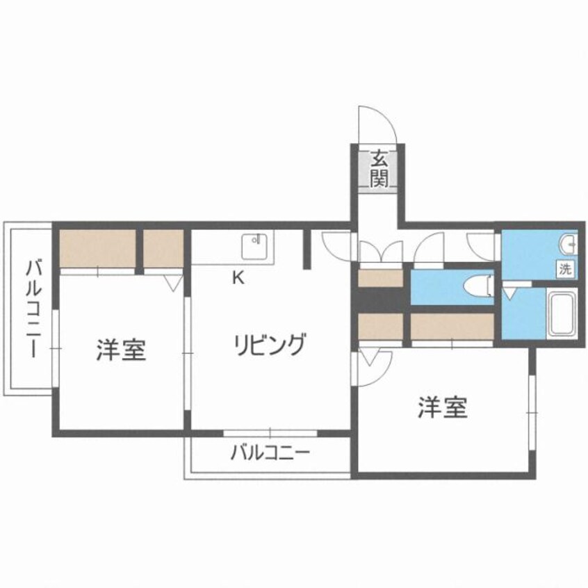 間取図 カーム北６条