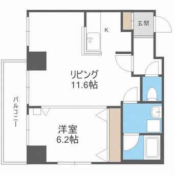 間取図 レジディア札幌駅ノース