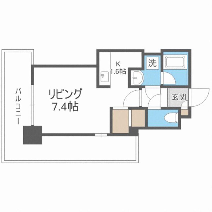 間取図 ビッグパレス北１４条