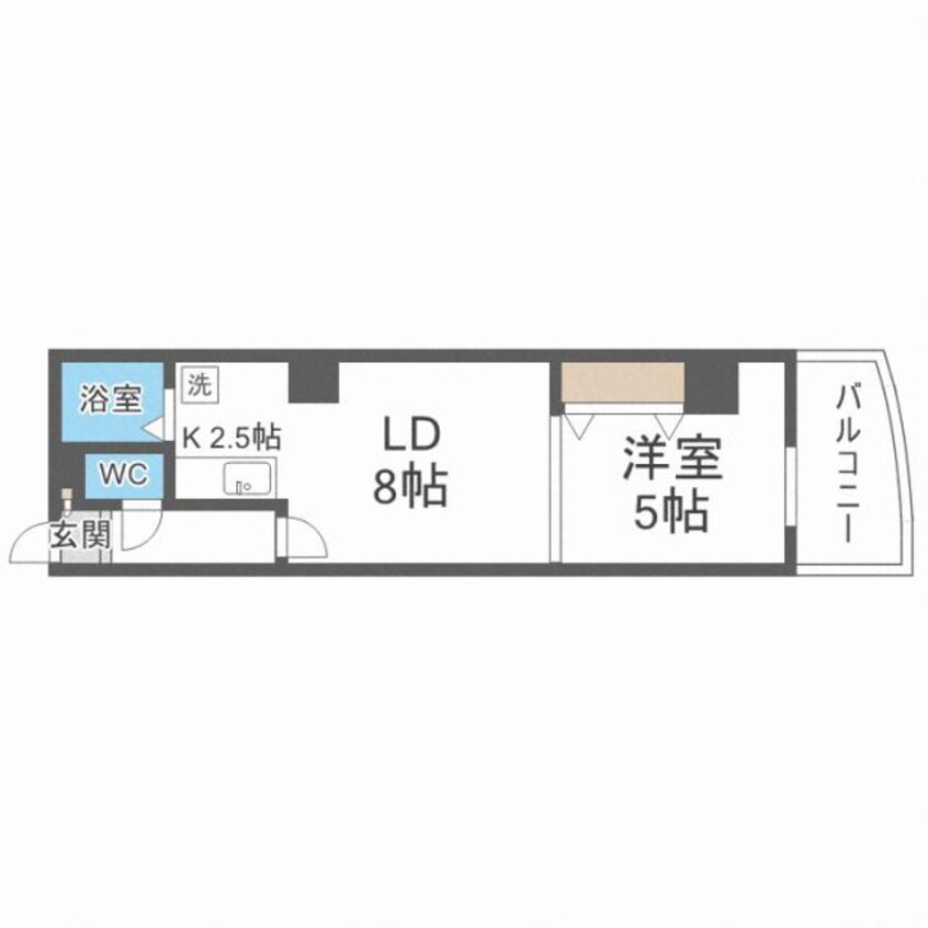 間取図 ミラバ札幌中央