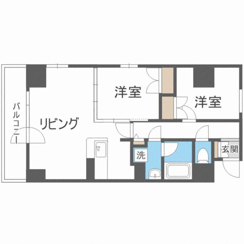 間取図 シティコート北１条