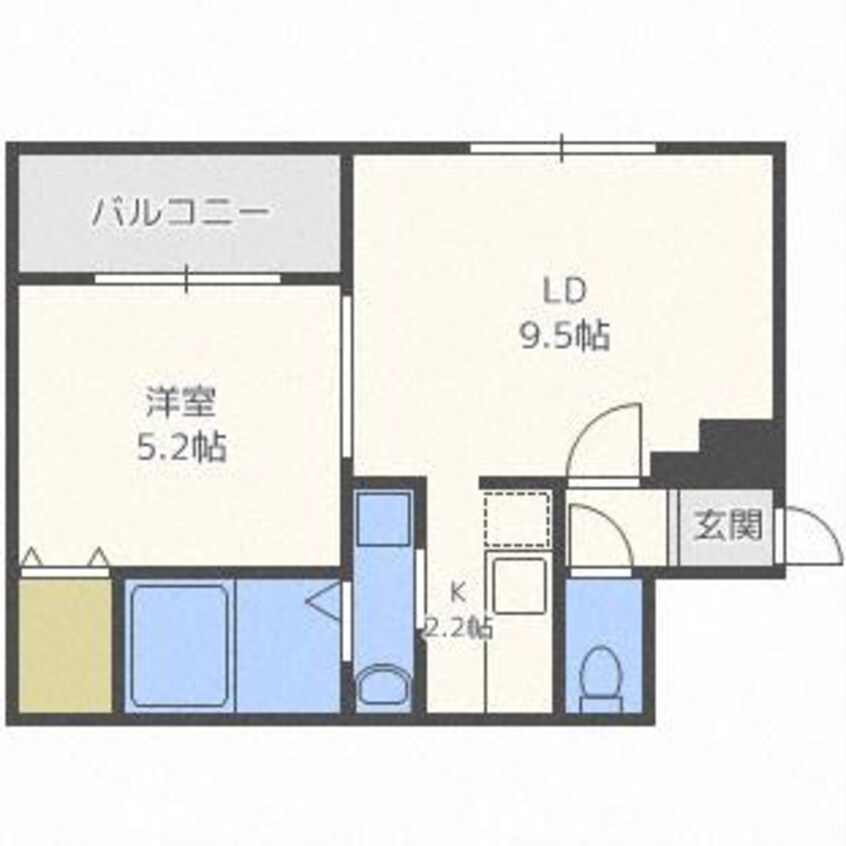 間取図 プレジャー桑園