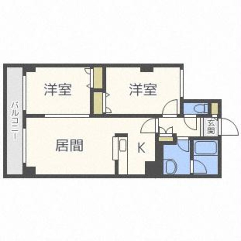 間取図 コンフォリア北三条