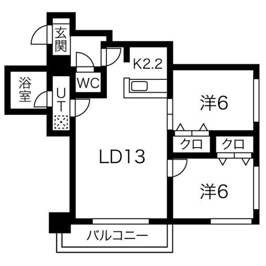 間取図 ノルテブリッサ24ロード