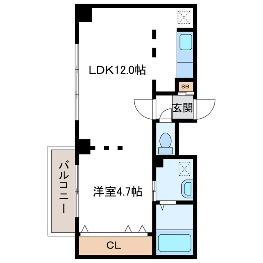 間取図 アンビシャス北大前