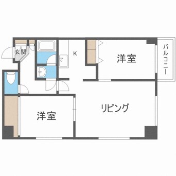 間取図 アルファスクエア北２３条