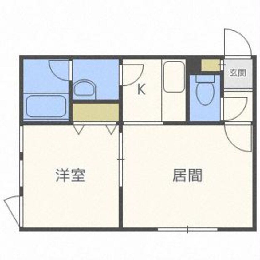 間取図 ブランノワールさっぽろst