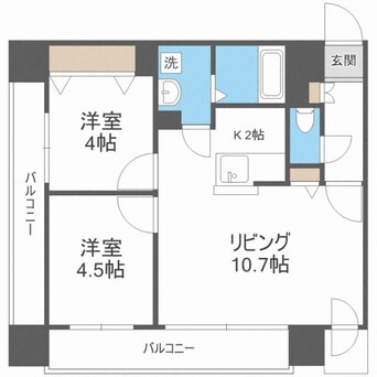 間取図 レジディア札幌駅前