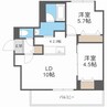 ブランシャールALAIN札幌 2LDKの間取り