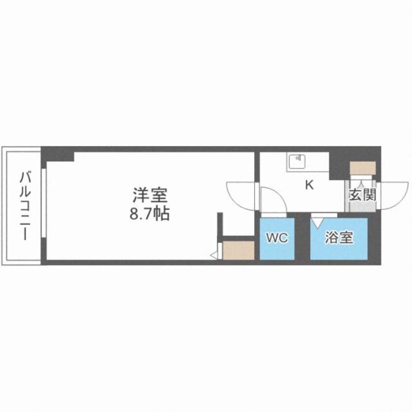 間取図 アクロビュー北大前