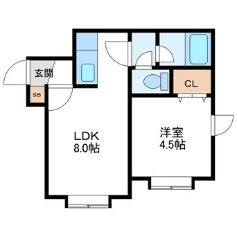 間取図 八番館