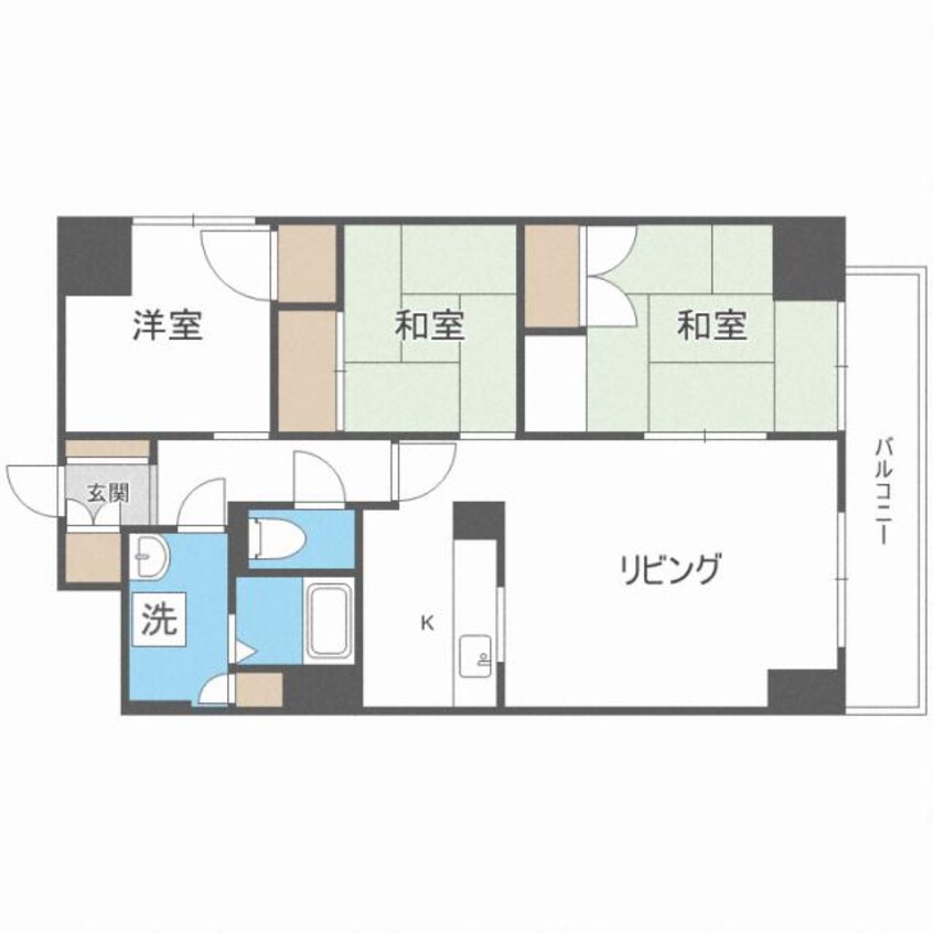 間取図 オークコート141