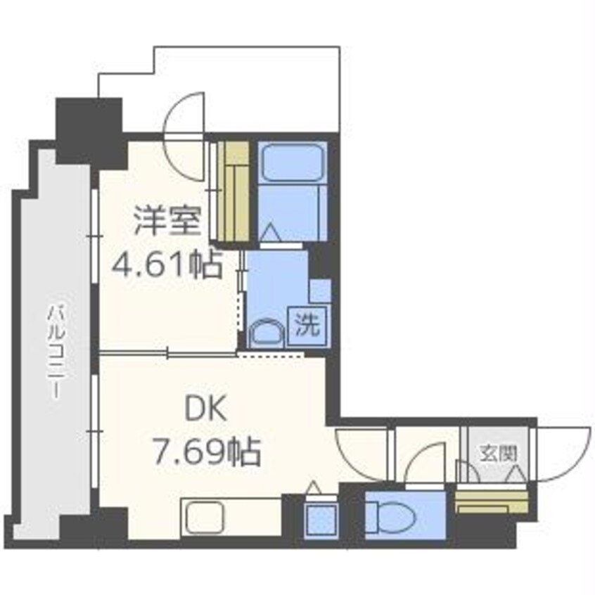 間取図 パシフィックタワー札幌