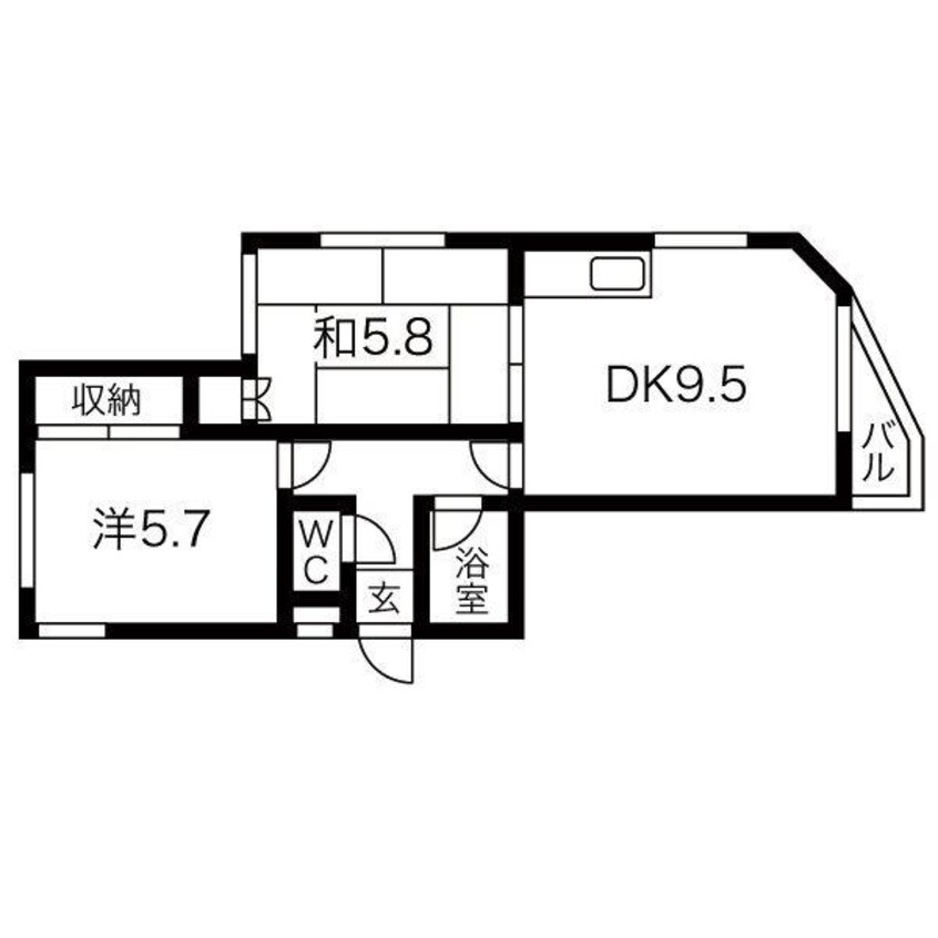 間取図 グランドール北16