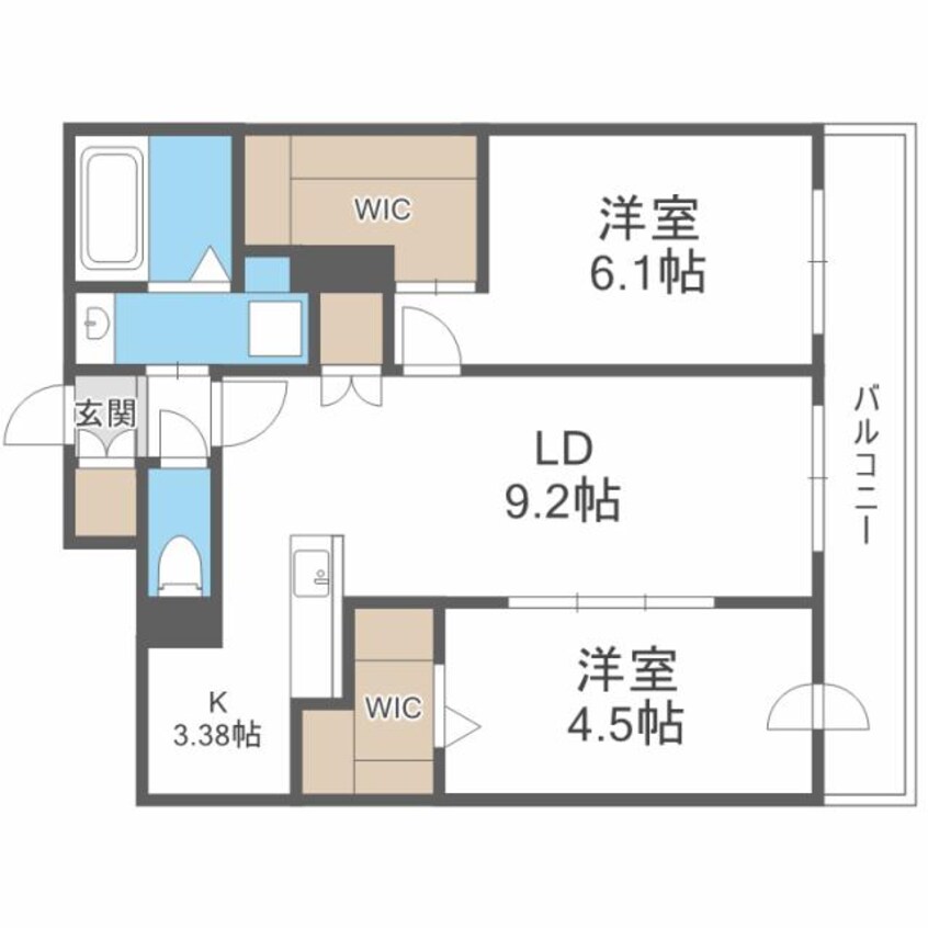 間取図 アルファスクエア北12西3