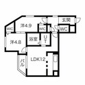 レジデンス北18条の間取図