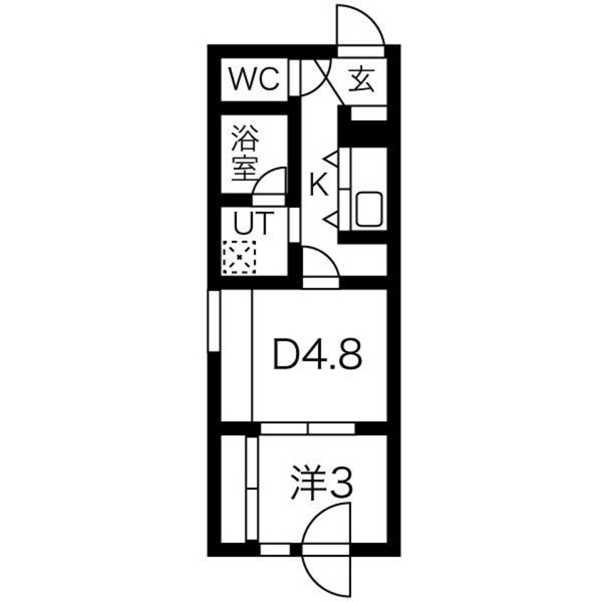 間取図 メニーズコート創成タウン　C棟