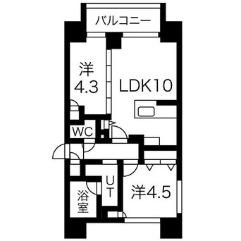 間取図 ラ・クラッセ札幌シティヴェール