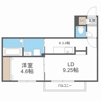 間取図 IMAC-麻生町2丁目MS