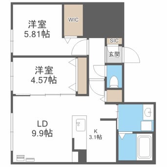 間取図 パレス楸　パレスヒサギ