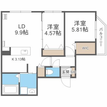 間取図 パレス楸　パレスヒサギ