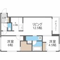 エフュート北１９条の間取図