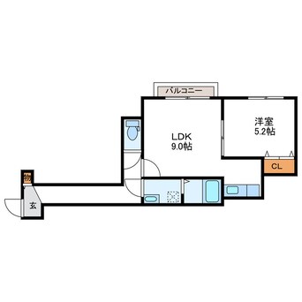 間取図 シンセリティ八軒