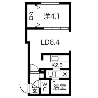 間取図 La Felice 北30条　ラ・フェリーチェ北30条