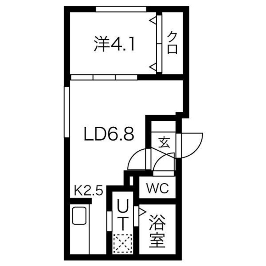 間取図 La Felice 北30条　ラ・フェリーチェ北30条