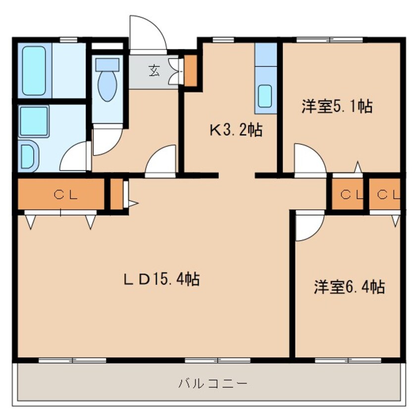 間取図 マルシェ牛久