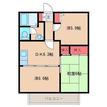 間取図 グランシャリオC