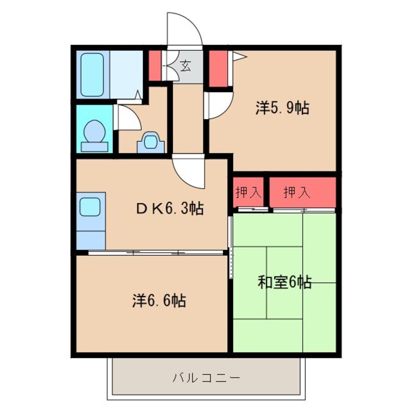 間取図 グランシャリオC