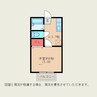 グリーンハート 1Kの間取り