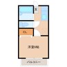 グリーンハート 1Kの間取り