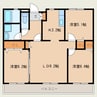 マルシェ牛久 3LDKの間取り