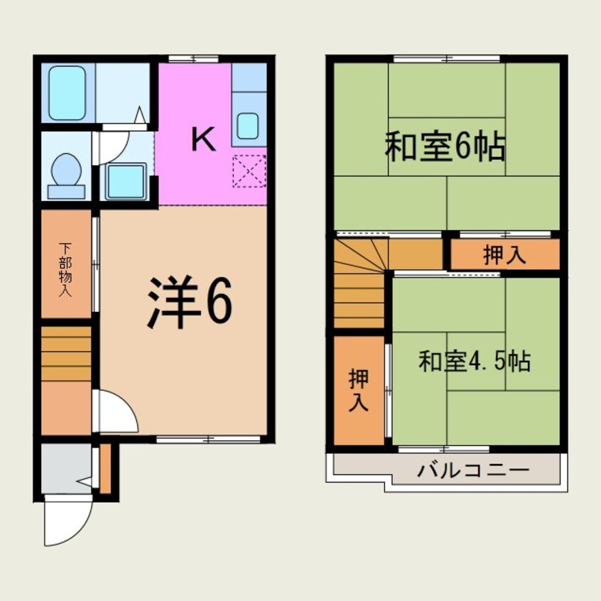 間取図 テラスハーミットA