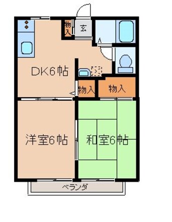 間取図 シャトー沼里